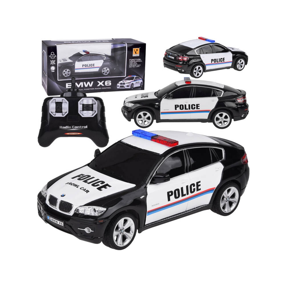 Nuotoliniu būdu valdomas BMW X6 sportinis policijos automobilis RC0660 CY-Žaislai, Auto ir transporto žaislai, Valdomos radijo b