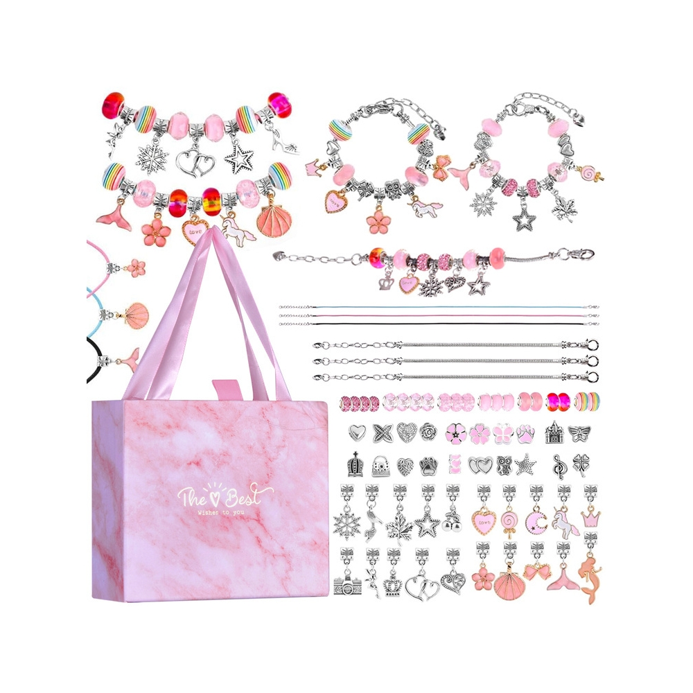 Set Beads + pendants + bracelets Gift packaging ZA5206