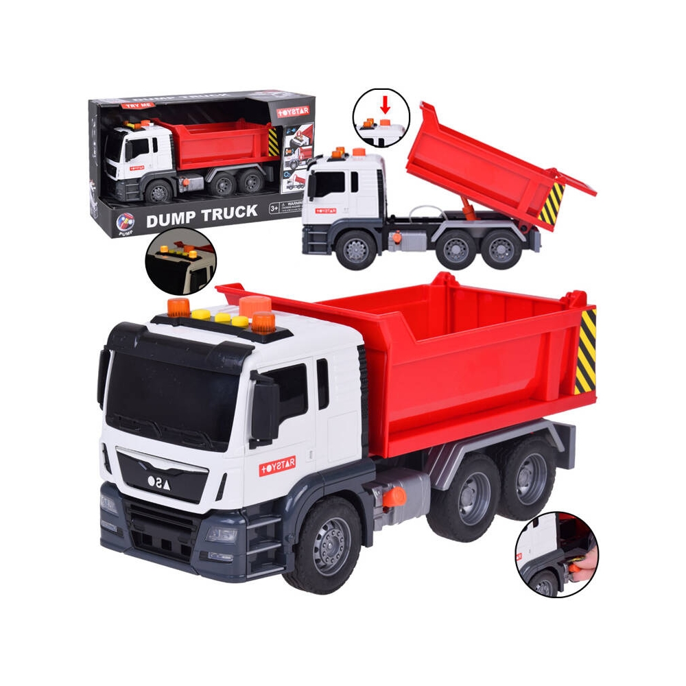 Statybinis sunkvežimis savivartis su garsu ir šviesa ZA 5225-Žaislai, Auto ir transporto žaislai, Mašinos-e-vaikas