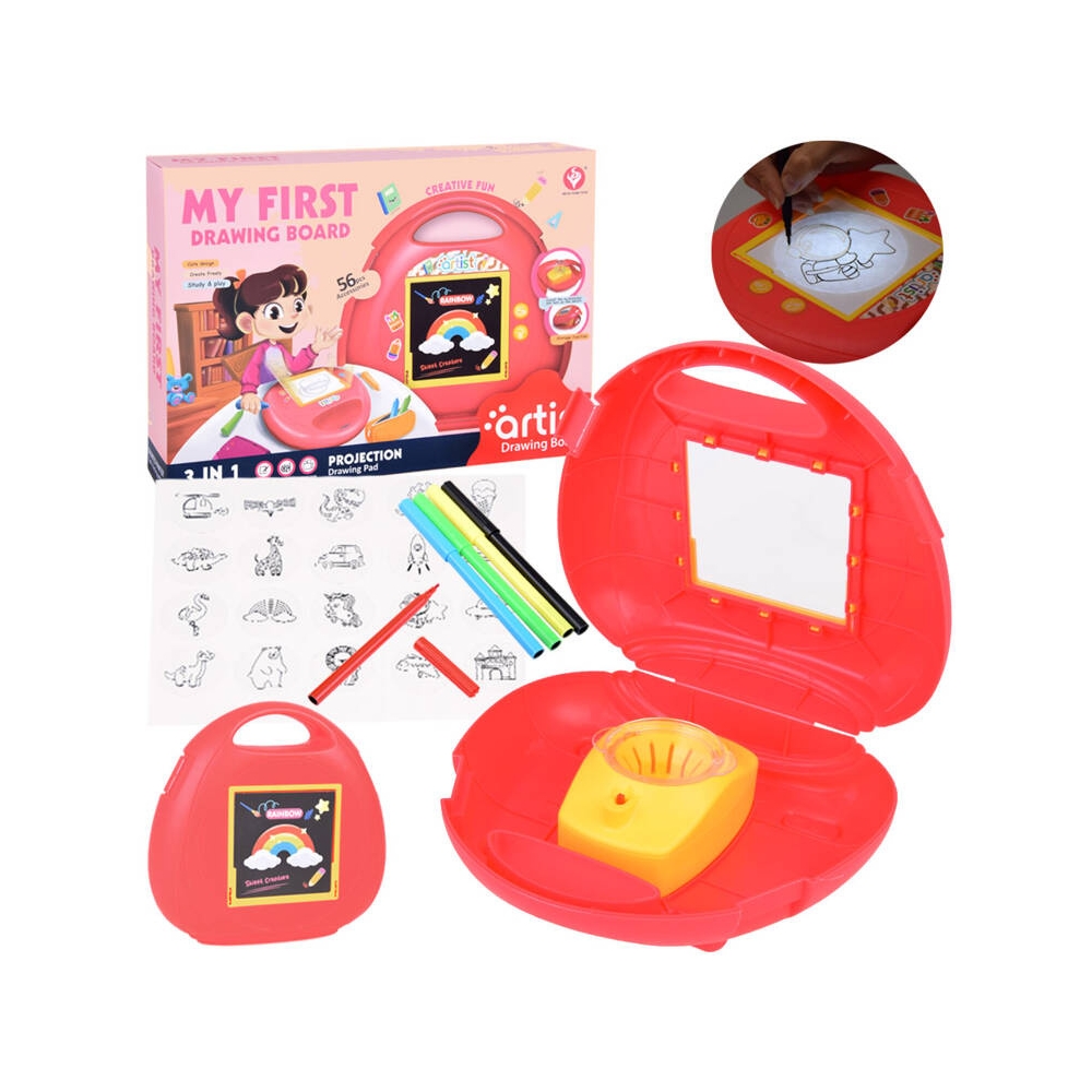 3in1 Projector Suitcase Learning Drawing Projector Slides TA0108