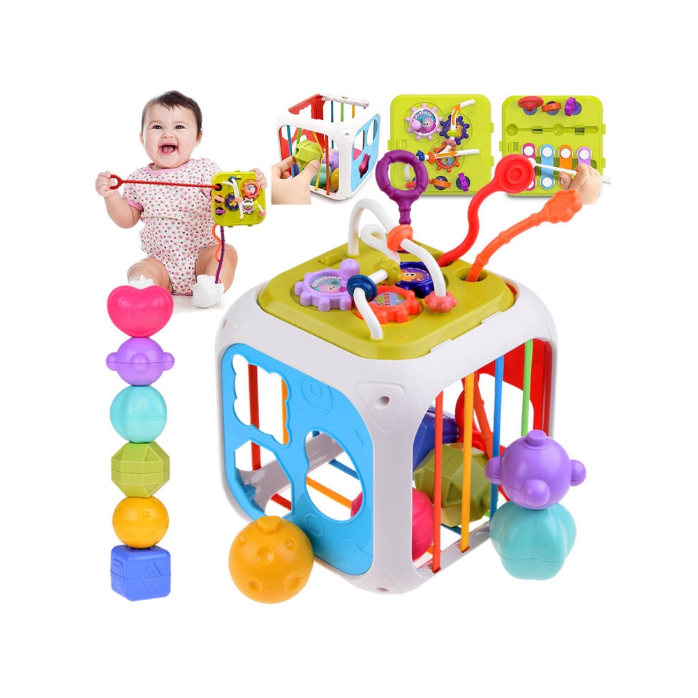 Interaktyvus žaislas mažyliams Kubas formų rūšiuoklis ZA5278-Žaislai, Kūdikiams, Žaislai mažyliams (iki 4 m.