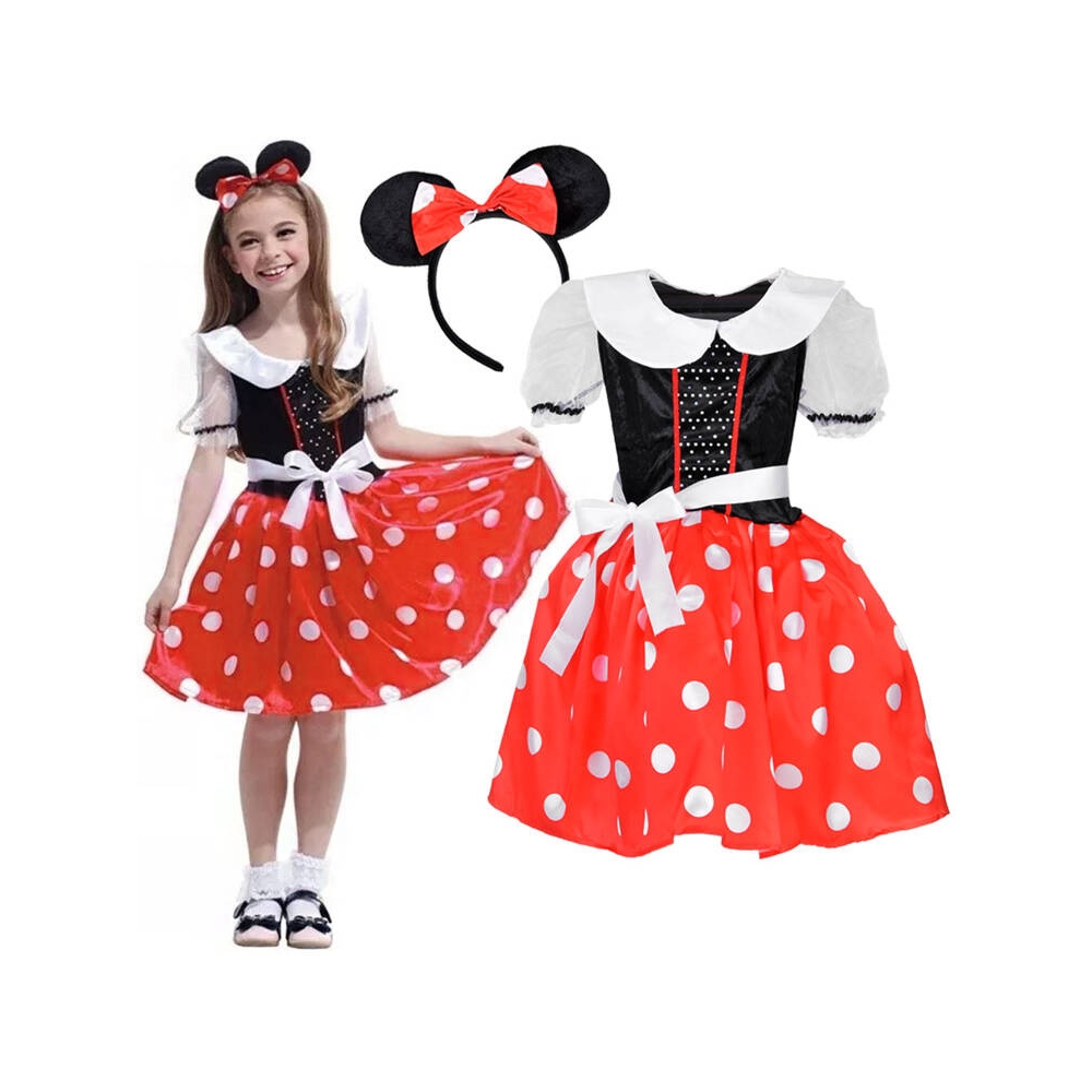 Minnie Mouse kostiumas mergaitėms L/XL ZA5280-Drabužiai ir aksesuarai, Karnavalinė apranga-e-vaikas
