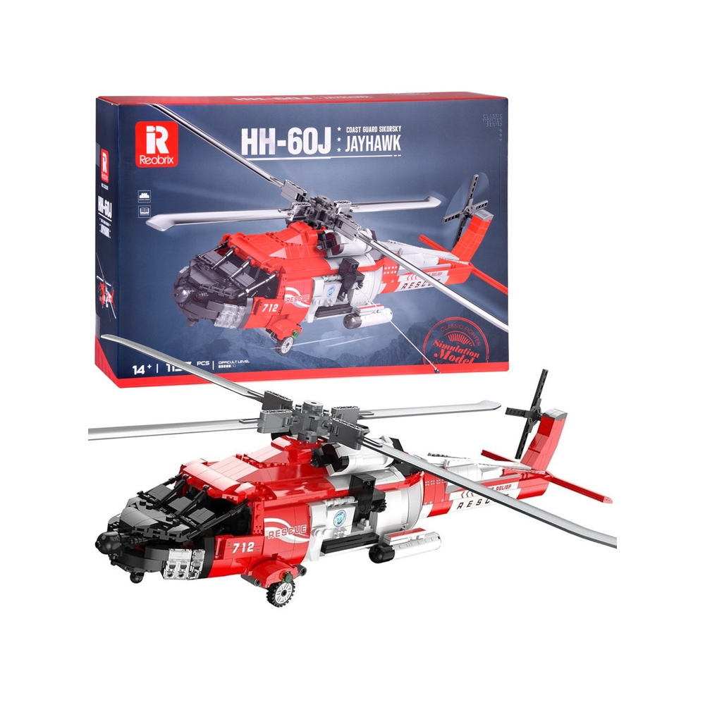 Konstruktorius HH-60J orlaivis sraigtasparnis 1137 el. ZA 5302-Žaislai, Konstruktoriai, Lego, statybiniai blokai-e-vaikas