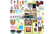 Kitchen for Little Chef with Sound, Steam, Light Effects, 63 pieces ZA5325