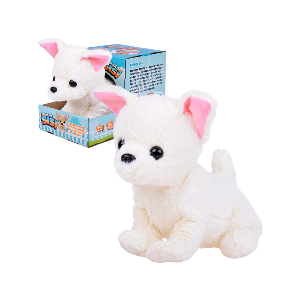 Interaktyvus pliušinis šuo SISI Judina galvą, loja, vizgina uodegą ZA5363-Žaislai, Interaktyvūs žaislai-e-vaikas