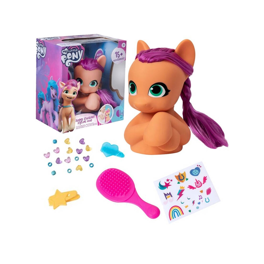 Ponio galva šukuosenos daryti Hasbro My Little Pony Sunny Starscout ZA5430-Žaislai, Profesijos, buities žaislai, Grožio žaislai-