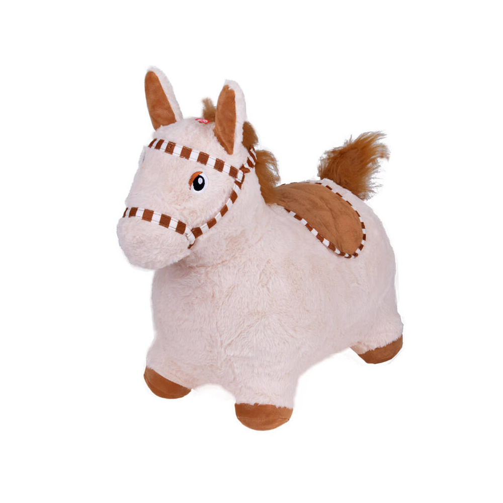 Inflatable plush jumping horse for children  pump ZA5443 JB