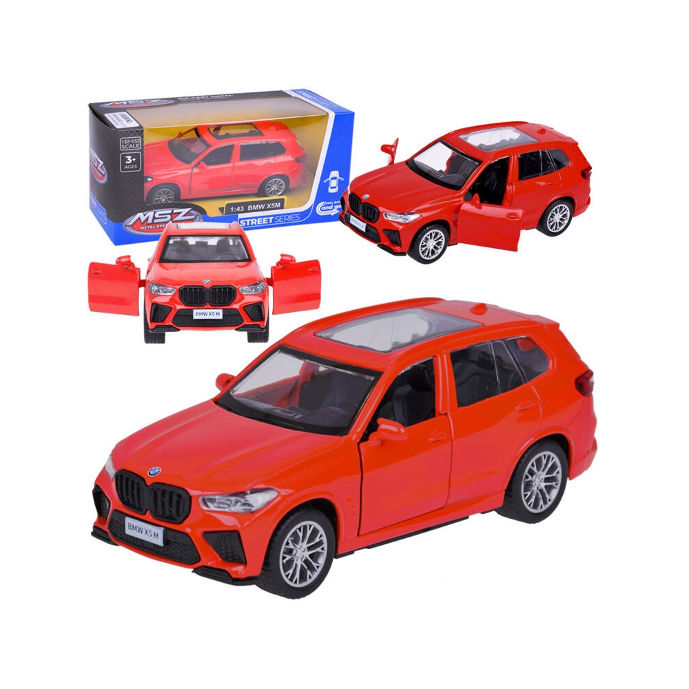 Kolekcinis modelis MSZ licencijuotas metalinis automobilis BMW X5M 1:43 ZA5459, Red-Žaislai, Auto ir transporto žaislai, Mašinos