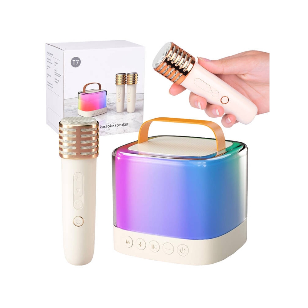 Mikrofonai su garsiakalbiu, belaidis + Bluetooth + 2 mikrofonai IN0178-Žaislai, Muzikiniai-e-vaikas