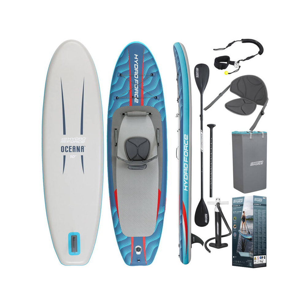 Pripučiama SUP lenta su atlošu ir irklais Bestway Hydro-Force 2-in-1 305cmx84cmx15cm 6532B-Namai, laisvalaikis, turizmas, Pripuč