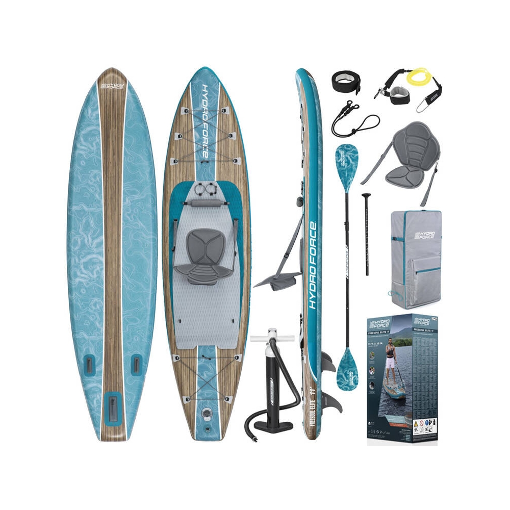 Pripučiama SUP lenta su atlošu ir irklais Bestway Hydro-Force 2in1 3,35 m x 0,84 m x 0,15 m 6532E-Namai, laisvalaikis, turizmas,