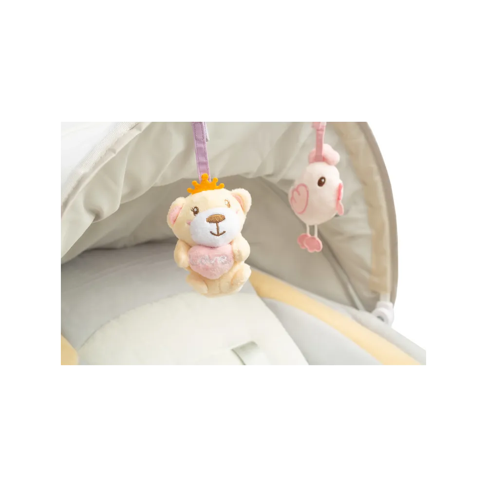 Gultukas - sūpynės Caretero Opti Beige-Miegui, Gultukai ir sūpynės-e-vaikas