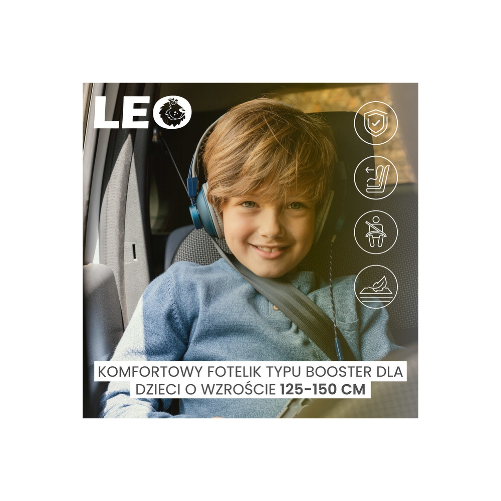 Automobilinė kėdutė Caretero LEO I-Size, 15-36 kg, Black-Automobilinės kėdutės, Paaukštinimai-e-vaikas