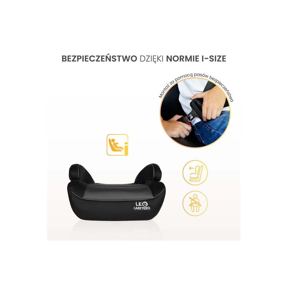 FOTELIK LEO I-SIZE BLACK (125-150)