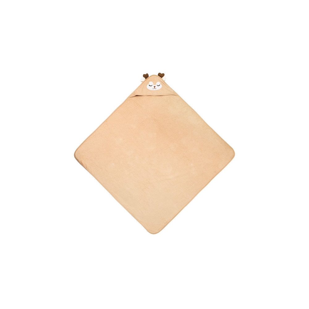 Rankšluostis Sensillo BathFriends 100x100, Smėlio sp. elnias-Priežiūrai, Vonios tekstilė, Rankšluosčiai-e-vaikas