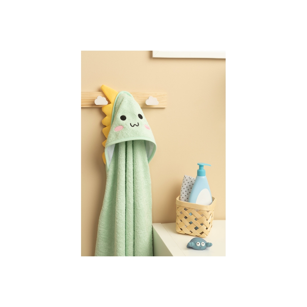 BATHFRIENDS OKRYCIE KĄPIELOWE 100x100 DINO MINT