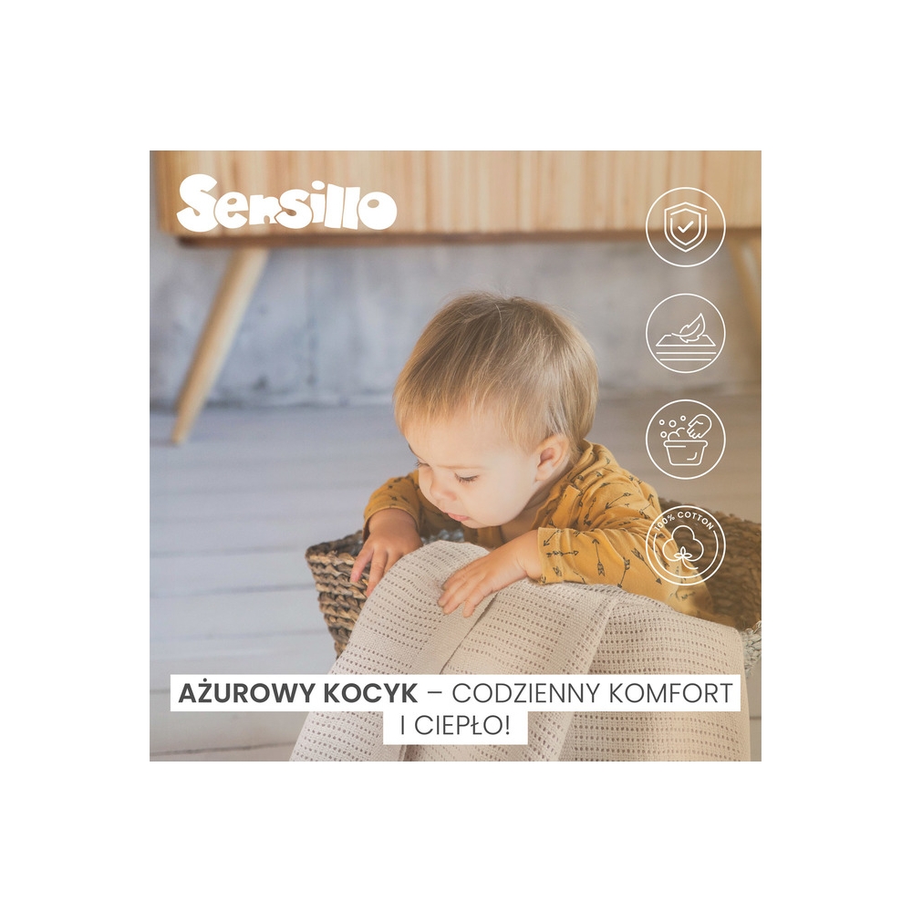 AŽŪRINĖ ANTKLODĖ MOLI BEIGE COFFEE-Miegui, Pledukai-e-vaikas