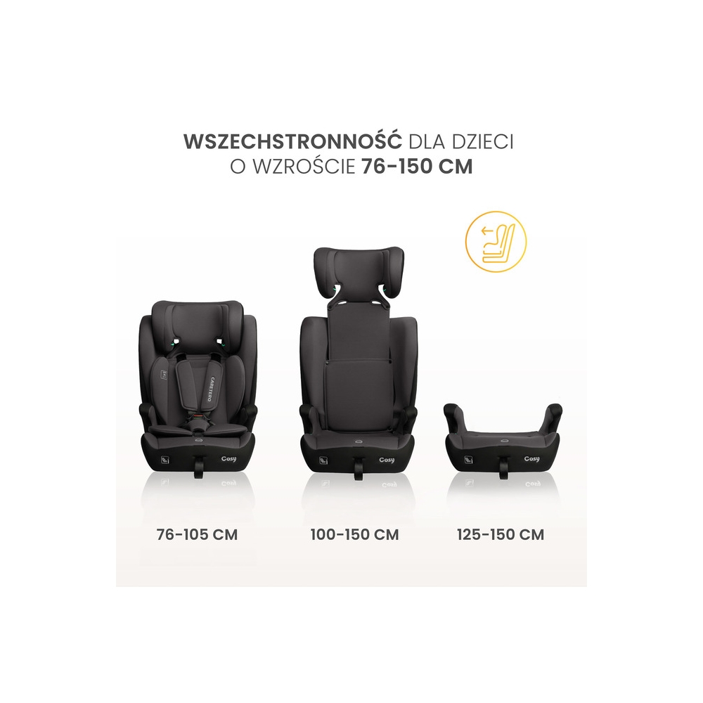 FOTELIK COSY I-SIZE GREY (76-150)