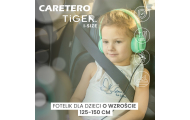 Automobilinė kėdutė Caretero TIGER I-Size, 15-36 kg, Pink-Automobilinės kėdutės, Paaukštinimai-e-vaikas
