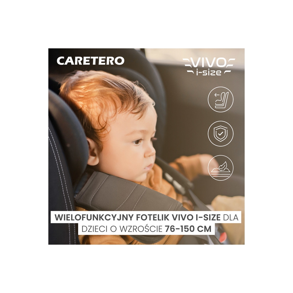 FOTELIK VIVO I-SIZE GRAPHITE (76-150)