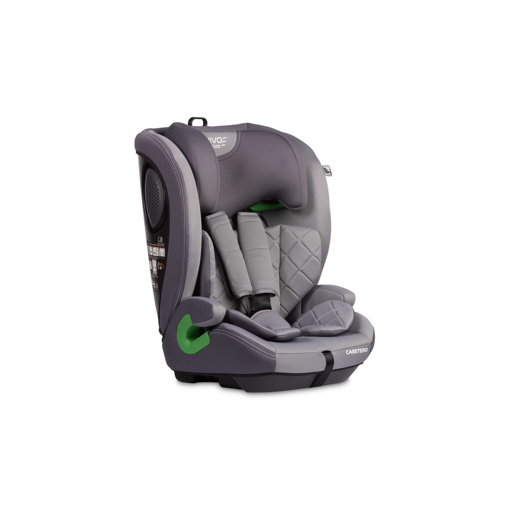 Automobilinė kėdutė Caretero VIVO I-Size, 76–150 cm, Grey-Automobilinės kėdutės, 9-36 kg-e-vaikas