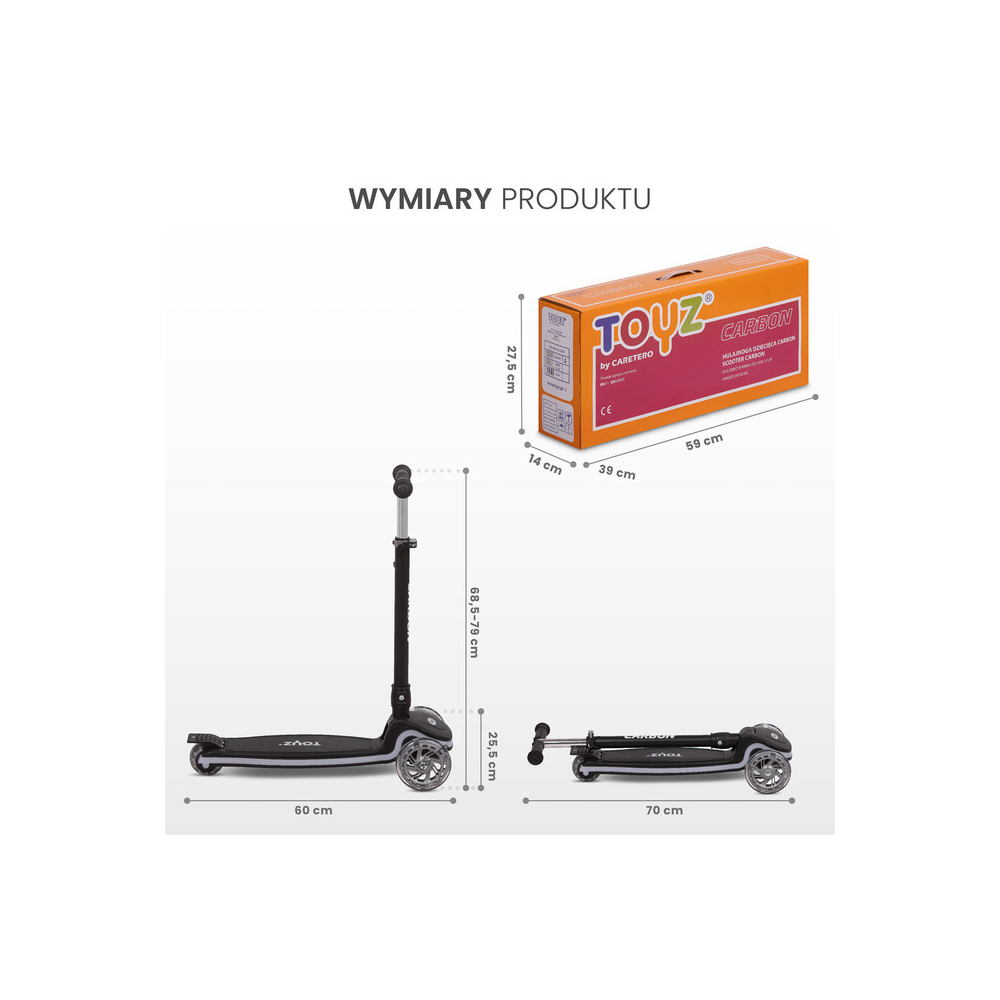 Paspirtukas Toyz ANGLIES, Black-Judėjimui, Paspirtukai vaikams-e-vaikas