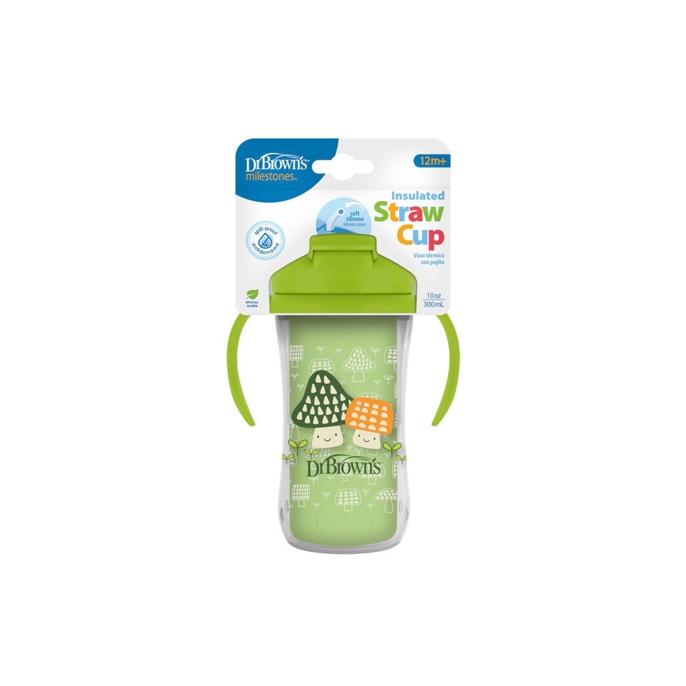 TC01203 TERMO PUODELIS SU ŠIAUDELIU 300ML 12+ ŽALIAS-Maitinimui, Indai, įrankiai, gertuvės, Puodeliai, gertuvės, Termo indai-e-v