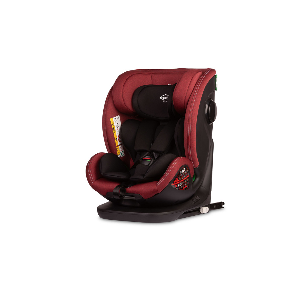 Automobilinė kėdutė SECURO I-SIZE, 40-150cm, Burgundy-Automobilinės kėdutės, 0-36 kg-e-vaikas
