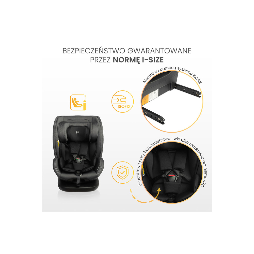 Automobilinė kėdutė SECURO I-SIZE, 40-150cm, Burgundy-Automobilinės kėdutės, 0-36 kg-e-vaikas