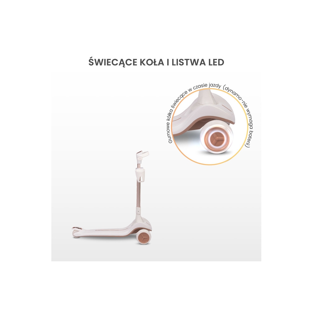 HULAJNOGA 3-KOŁOWA SATURA PINK