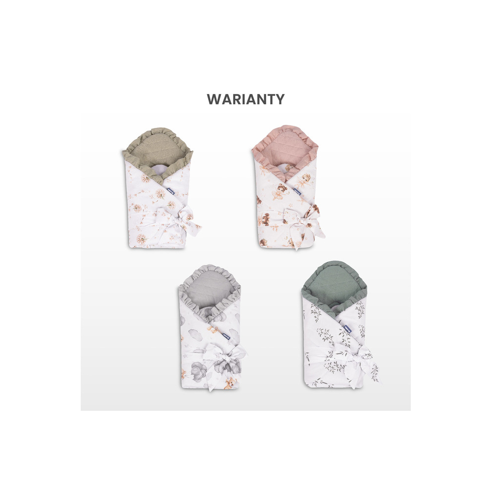 VOKELIS MUSLINE TURNAROUND BLEND GREEN 75x75-Miegui, Vokeliai, miegmaišiukai-e-vaikas