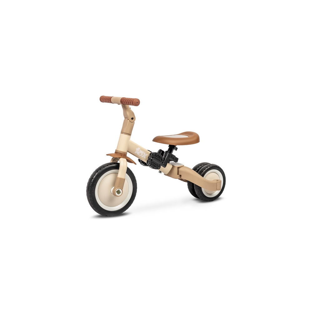 Daugiafunkcinis dviratis FOX 4-in-1 BEIGE-Judėjimui, Balansiniai dviratukai, Triratukai vaikams-e-vaikas