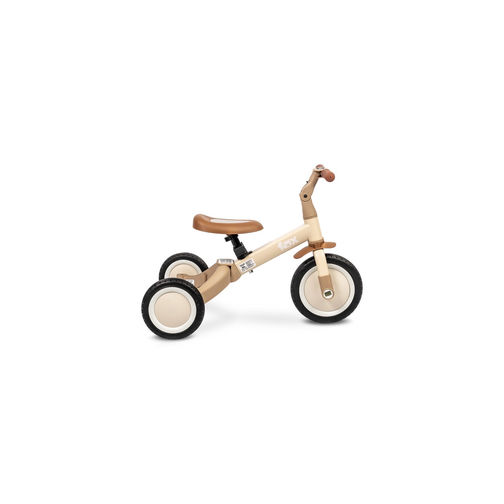 Daugiafunkcinis dviratis FOX 4-in-1 BEIGE-Judėjimui, Balansiniai dviratukai, Triratukai vaikams-e-vaikas