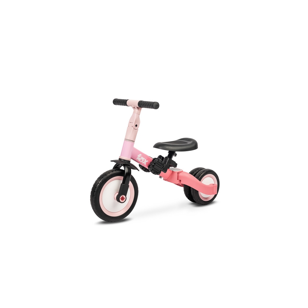 Daugiafunkcinis dviratis FOX 4-in-1 PINK-Judėjimui, Balansiniai dviratukai, Triratukai vaikams-e-vaikas
