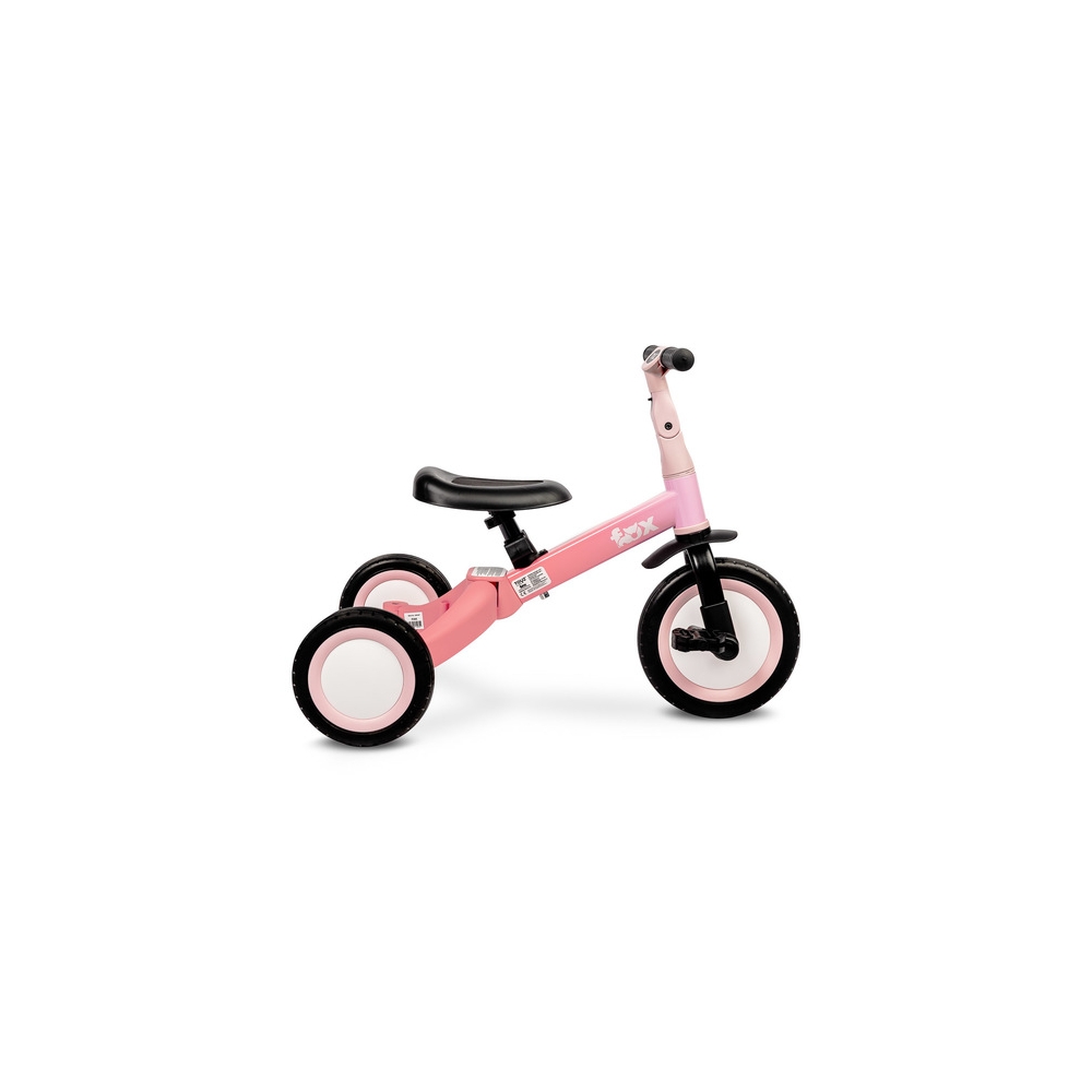 Daugiafunkcinis dviratis FOX 4-in-1 PINK-Judėjimui, Balansiniai dviratukai, Triratukai vaikams-e-vaikas