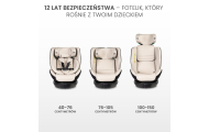 Automobilinė kėdutė LUMI I-SIZE, 40-150 cm, šviesiai pilka-Automobilinės kėdutės, 9-36 kg-e-vaikas