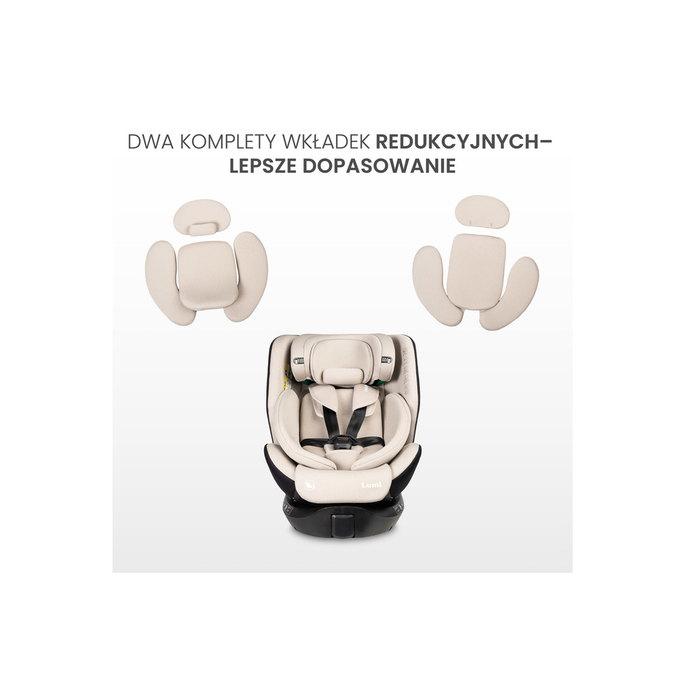 Automobilinė kėdutė LUMI I-SIZE, 40-150 cm, žalia-Automobilinės kėdutės, 9-36 kg-e-vaikas