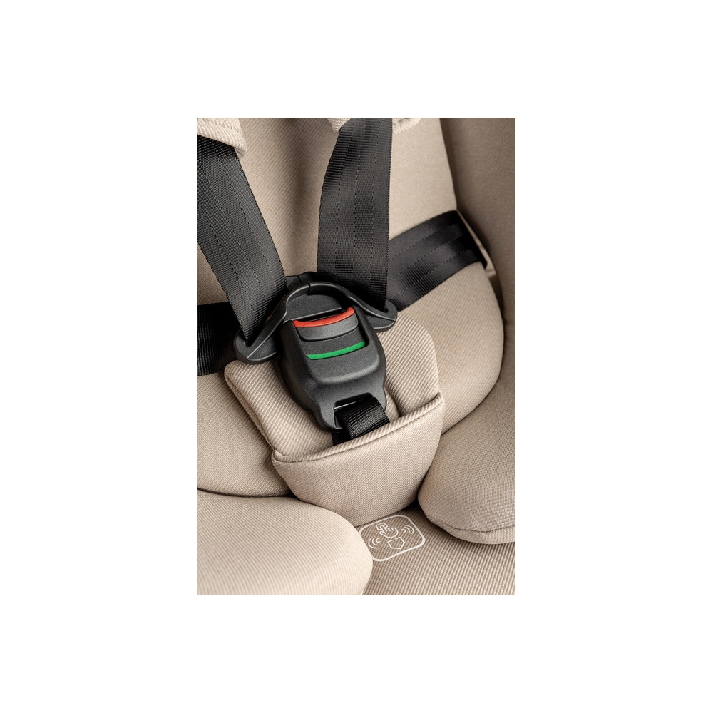 Automobilinė kėdutė LUMI I-SIZE, 40-150 cm, smėlio sp.