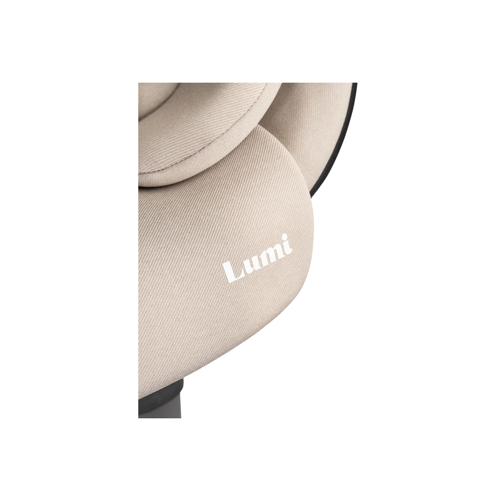 Automobilinė kėdutė LUMI I-SIZE, 40-150 cm, smėlio sp.