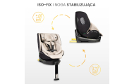 Automobilinė kėdutė LUMI I-SIZE, 40-150 cm, smėlio sp.