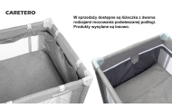 Kelioninė lovytė-maniežas Caretero BASIC PLUS, Graphite-Miegui, Maniežai-e-vaikas