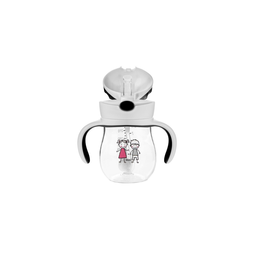 A0034 BUTELIS SU ŠIAUDELIU IR SVARMENIMIS-Maitinimui, Indai, įrankiai, gertuvės, Puodeliai, gertuvės-e-vaikas