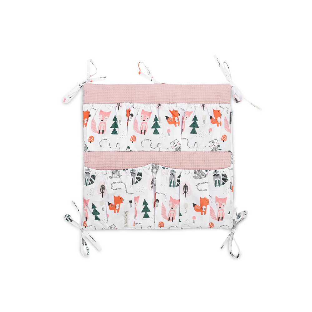 LOVOS ORGANIZATORIUS - VAFLINĖ LAPĖ ROŽINĖ-Miegui, Lovyčių, maniežų priedai-e-vaikas