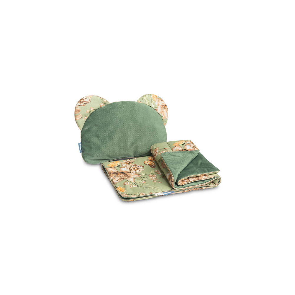 AKSOMINIS VAIKIŠKO VEŽIMĖLIO KOMPLEKTAS SKWER GREEN-Miegui, Patalynė vaikams ir kūdikiams, Pagalvės, antklodės-e-vaikas