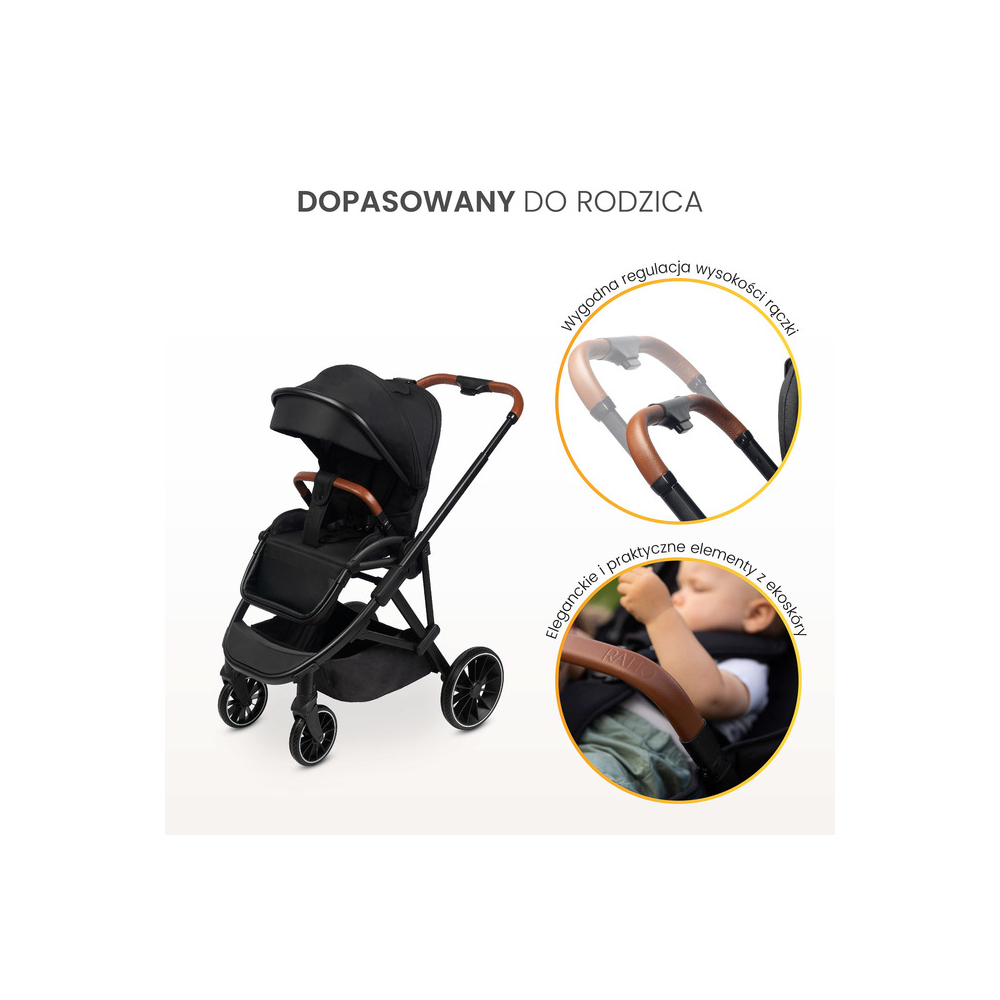 Sportinins vežimėlis Caretero Ratio, Dark Grey-Vaikiški vežimėliai, Sportiniai vežimėliai-e-vaikas