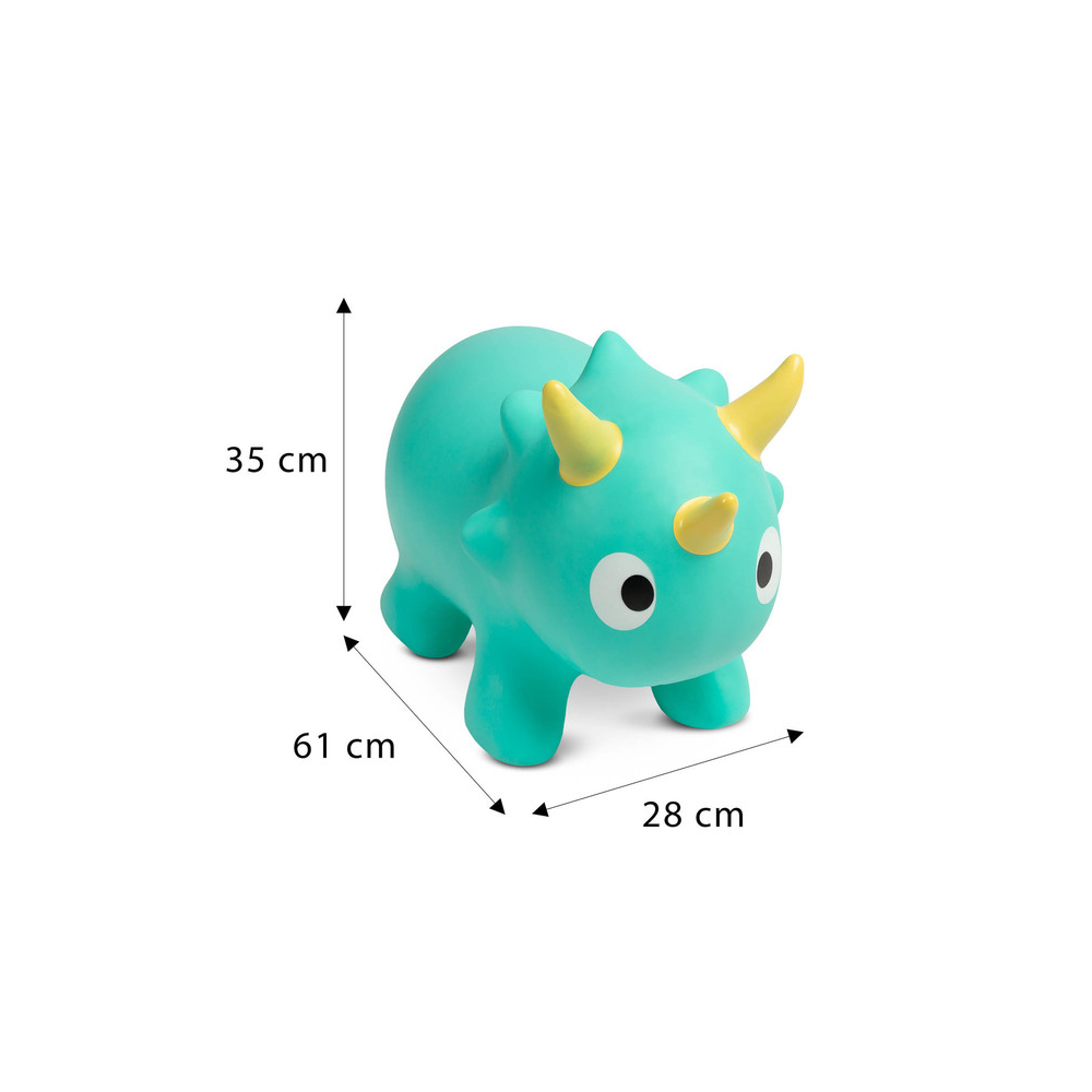 Pripučiamas guminis šokliukas DINU, Pink-Žaislai, Lauko žaislai, Šokliukai, gimnastikos kamuoliai-e-vaikas