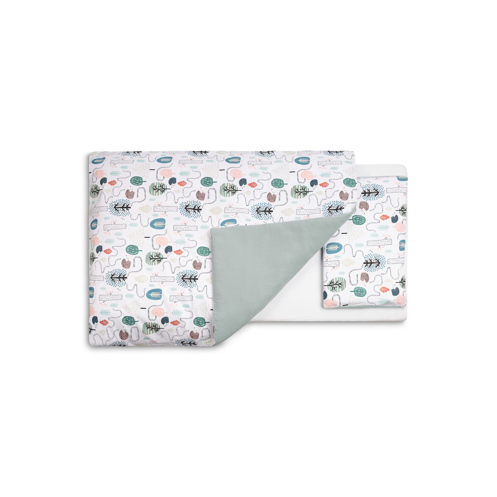 PATALYNĖS UŽVALKALAI SMARAGDINIS EŽIUKAS 100X135 CM-Miegui, Patalynė vaikams ir kūdikiams, Patalynės užvalkalai-e-vaikas