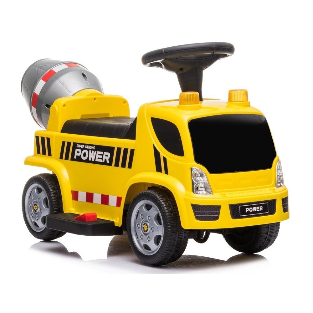Paspiriama mašinėlė - elektrinė betono maišyklė, geltona-Paspiriamosios mašinėlės, Paspiriamosios mašinėlės-e-vaikas