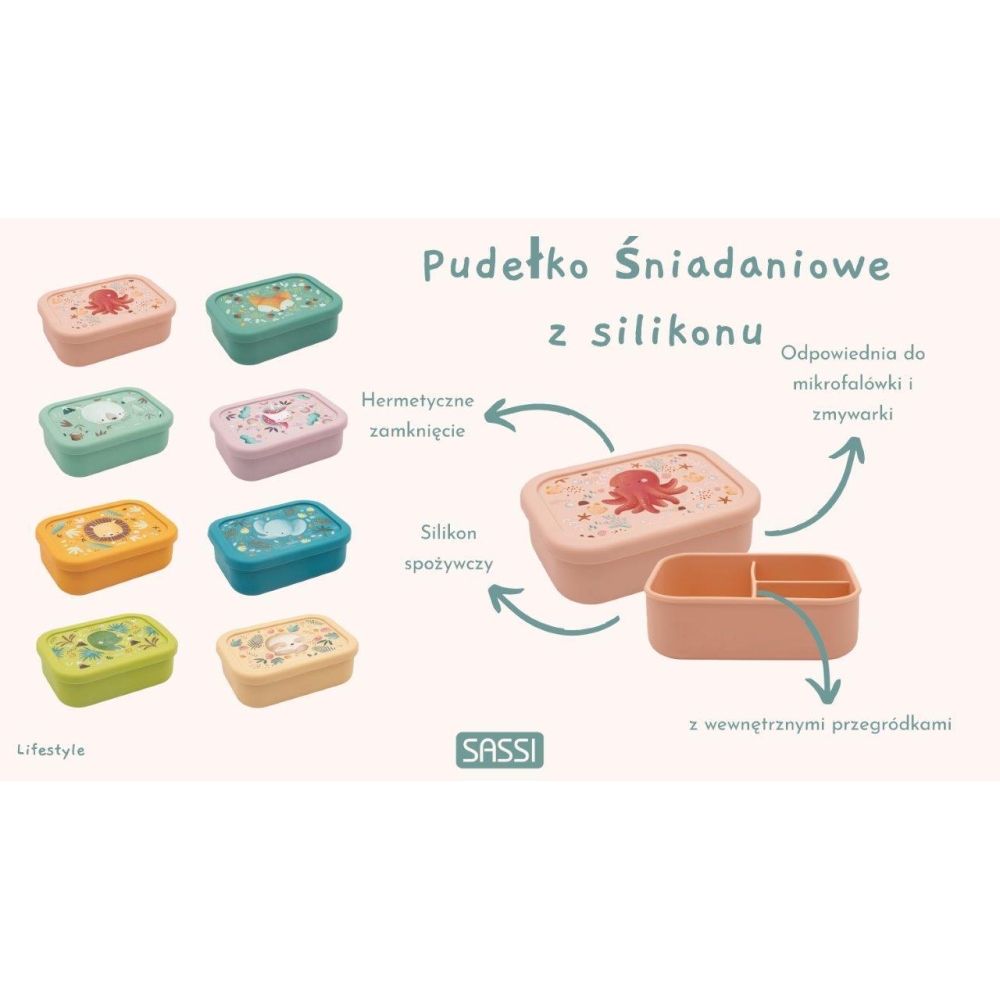 Lunchbox pojemnik silikonowy Ośmiornica SASSI