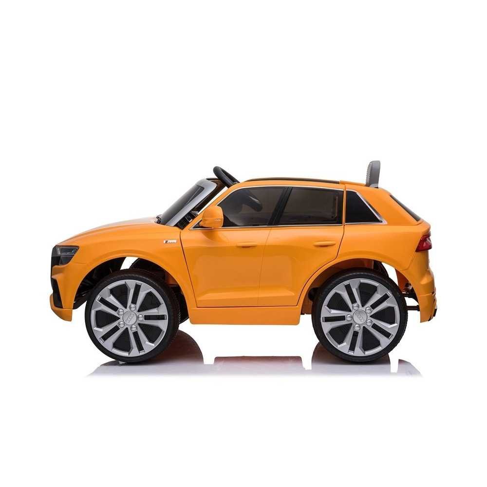 Elektromobilis Audi Q8 JJ2066, lakuotas geltonas-Elektromobiliai vaikams, Visureigiai-e-vaikas